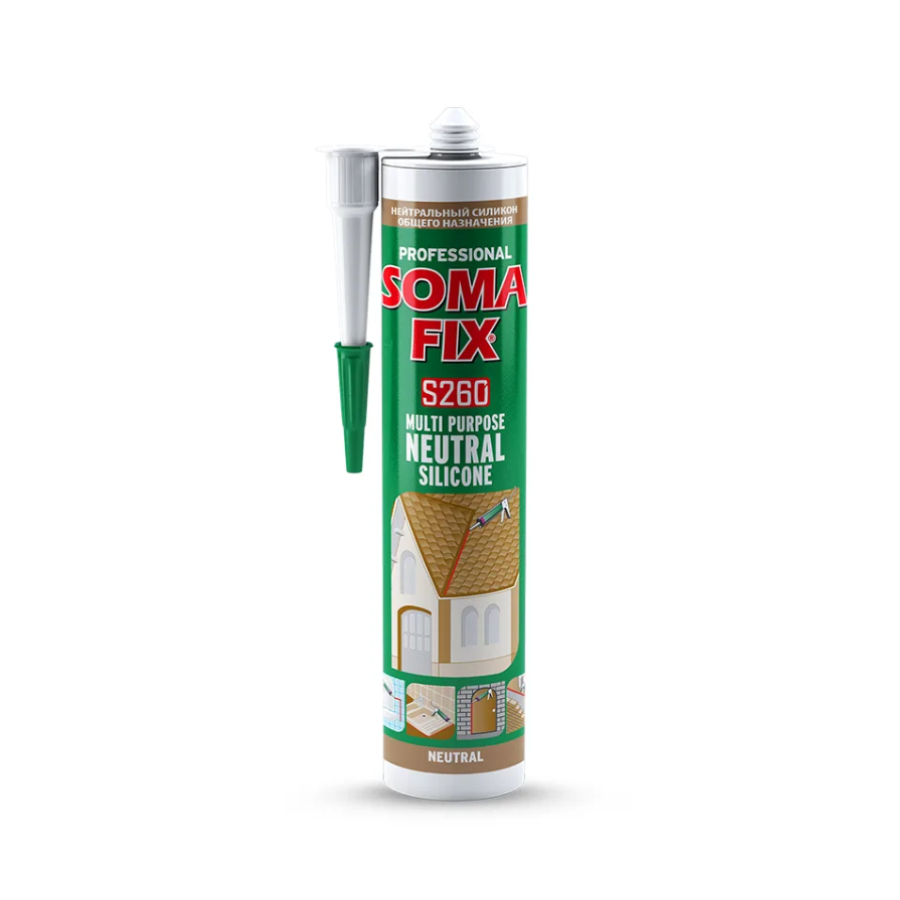 SomaFix Professional neutrális szilikon, színtelen, 280 ml